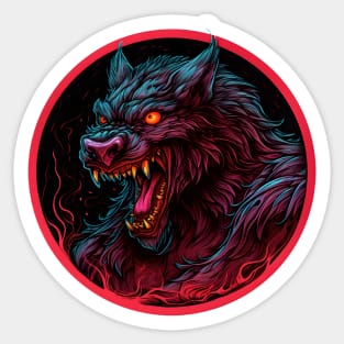 Bloody Werewolf Sticker